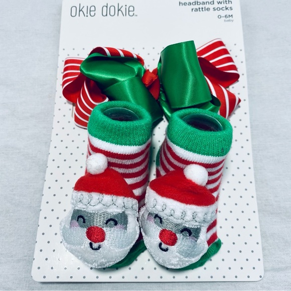 Okie Dokie Christmas Headband & rattle Socks
Baby Girls 2-pc - Picture 8 of 15
